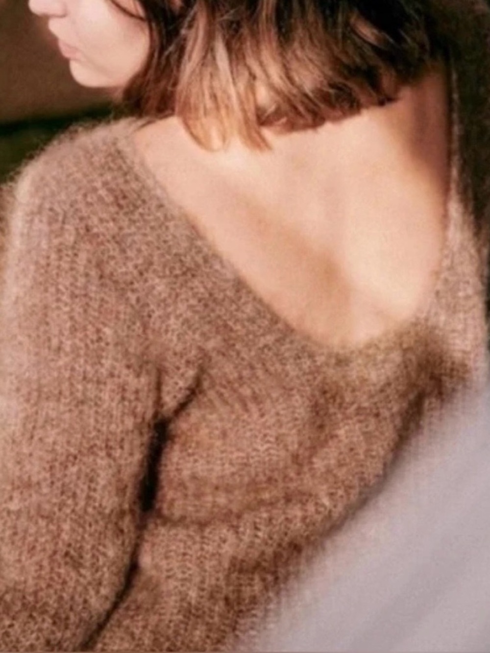 Sezane Lucy Ballon Sleeve Kid Mohair Jumper - Picture 2 of 8